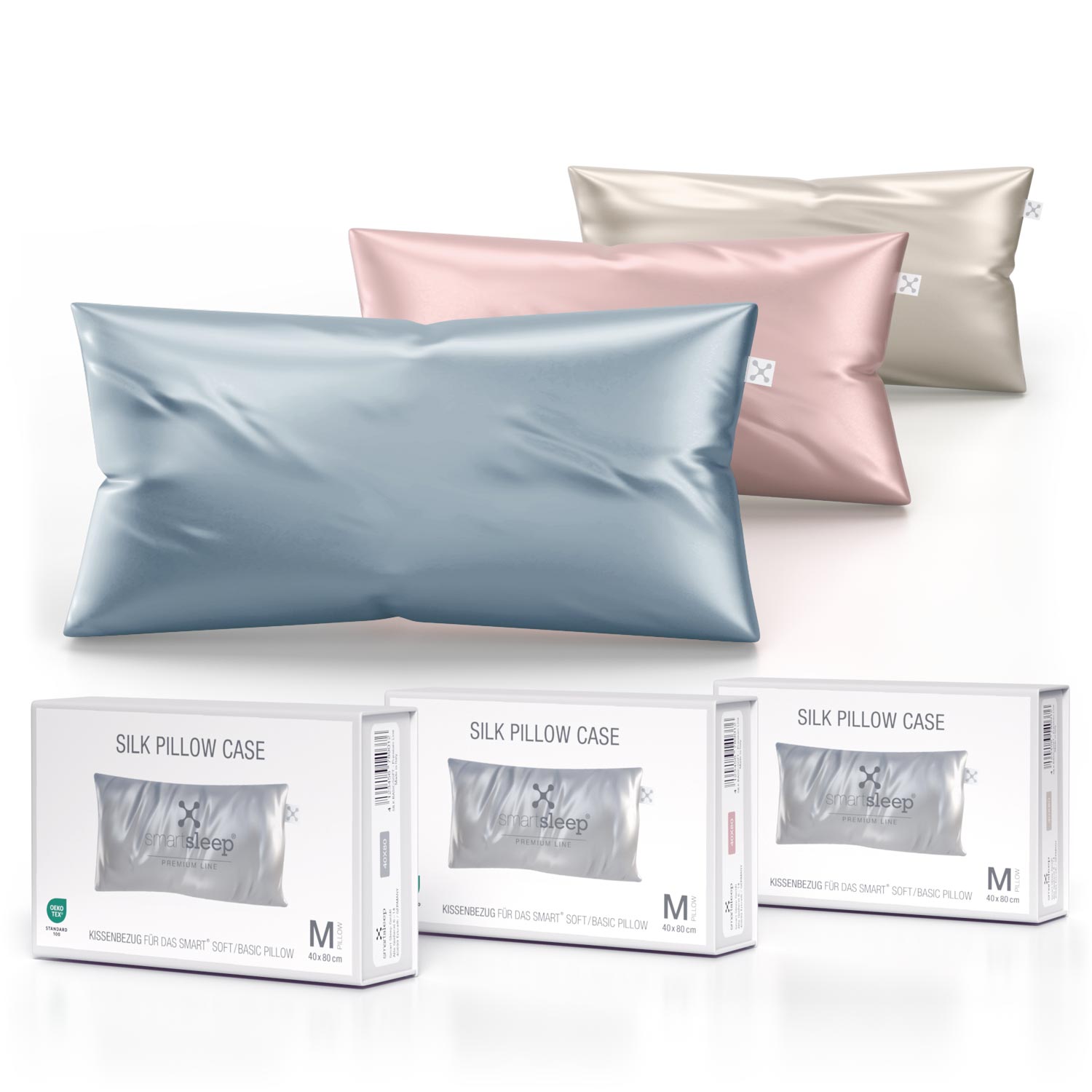 smart® SILK PILLOW CASE 40 x 80 cm