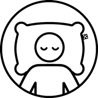 smartsleep Schlaftyp für Kopfkissen, Kinderkissen, Rückenlage, Rückenschläfer