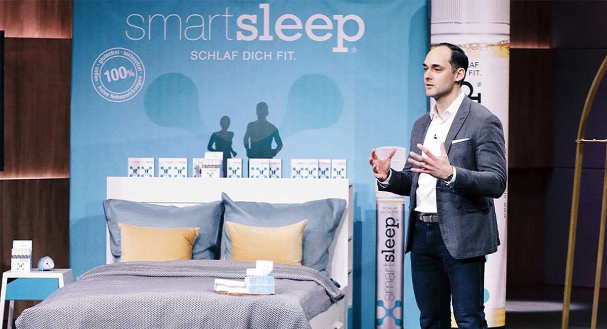smartsleep hoehle der löwen vox mit dr markus  dworak. größter deal der sendung
