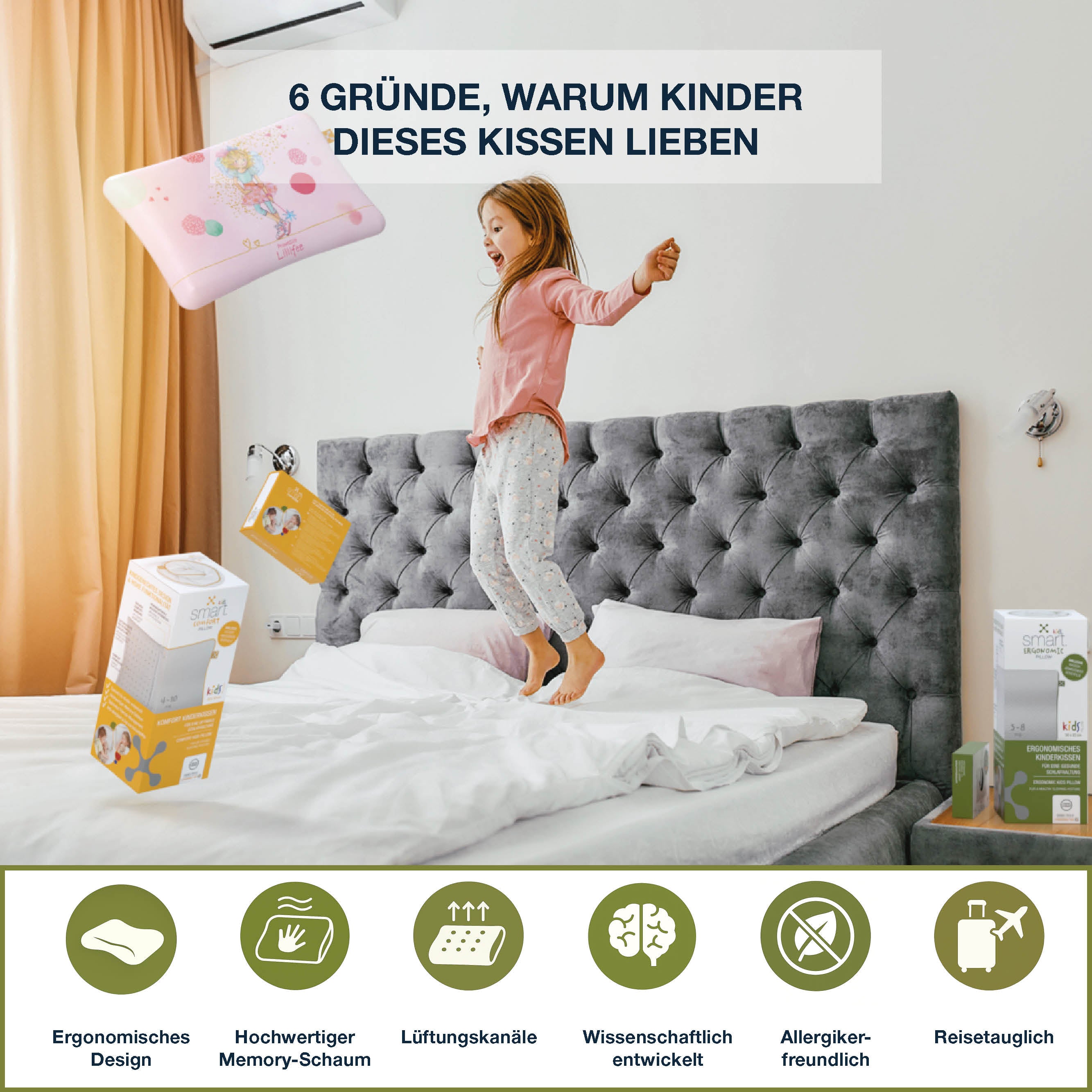 smart® KIDS ERGONOMIC PILLOW