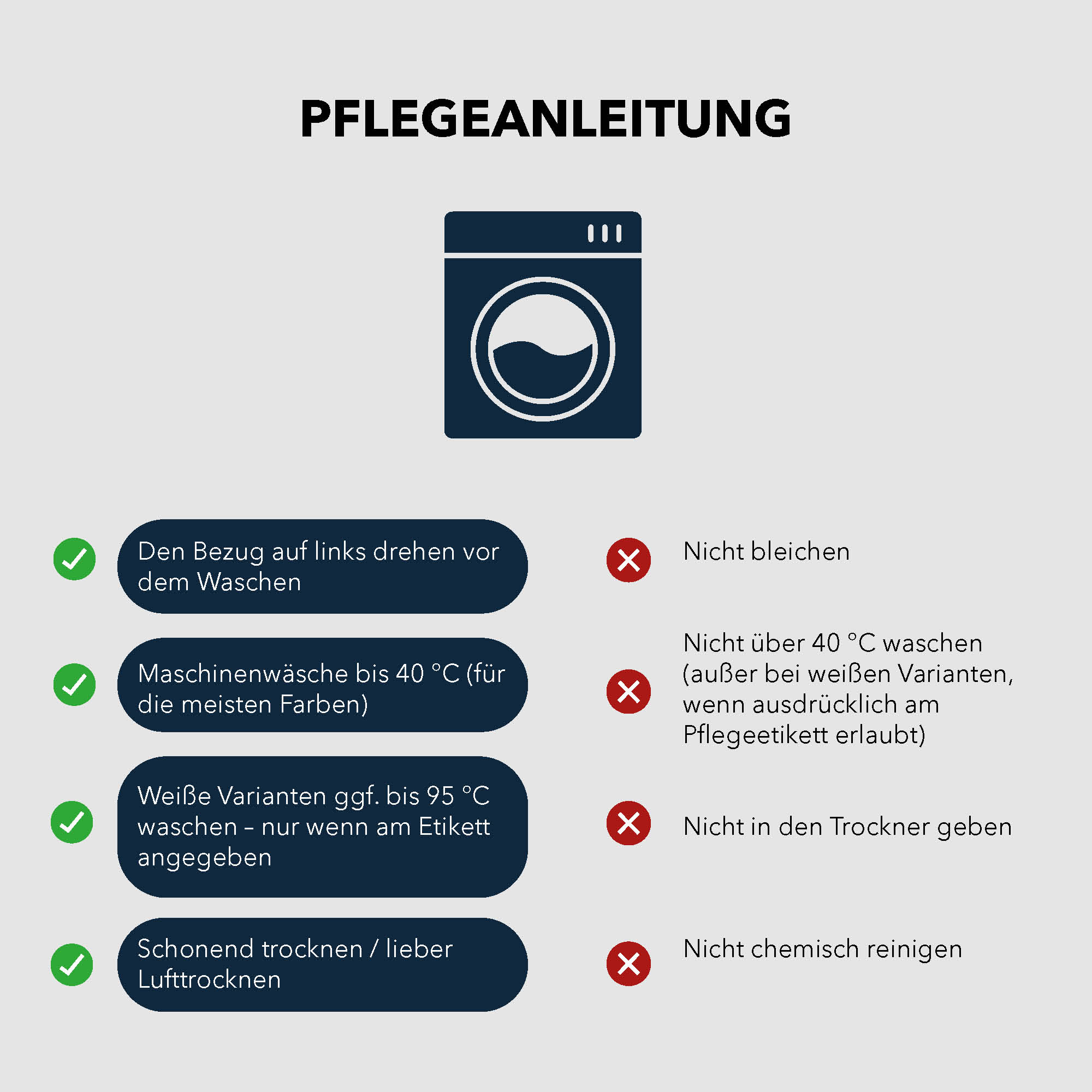 Kissenbezug für RECOVERY PILLOW