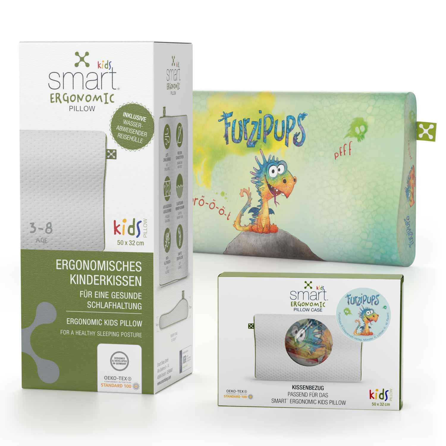 <tc>smart</tc>® <tc>KIDS ERGONOMIC PILLOW</tc>  <tc>Bundle</tc>