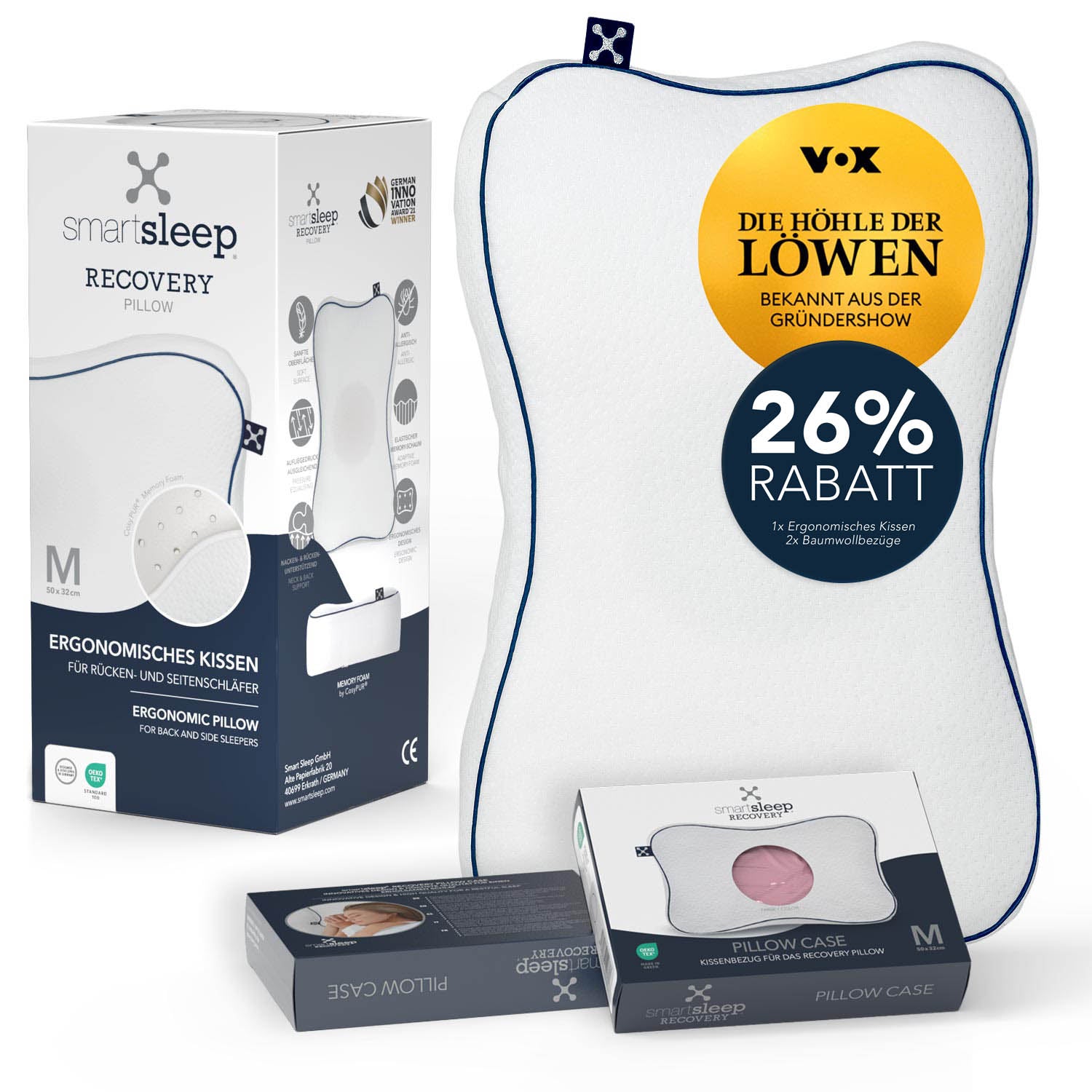 RECUPERACIÓN LIMITADA <tc>BUNDLE</tc> (1 almohada + 2 fundas)